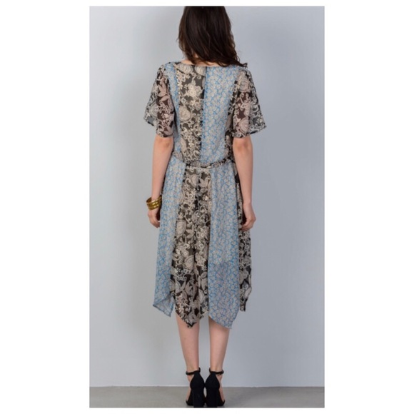 DANCE & MARVEL Mix Match Floral Print Midi Dress - Picture 2 of 6